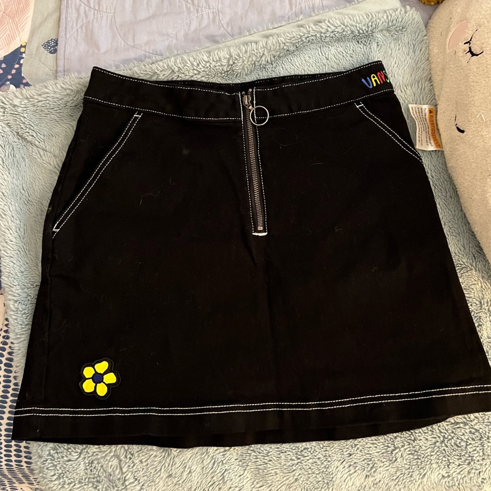 Vans Brighton Black Denim Skirt